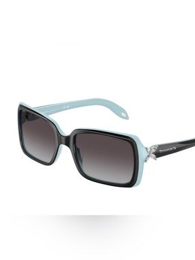 Tiffany & Co. Two-Tone Light Blue and Tortoise Shell Square Sunglasses